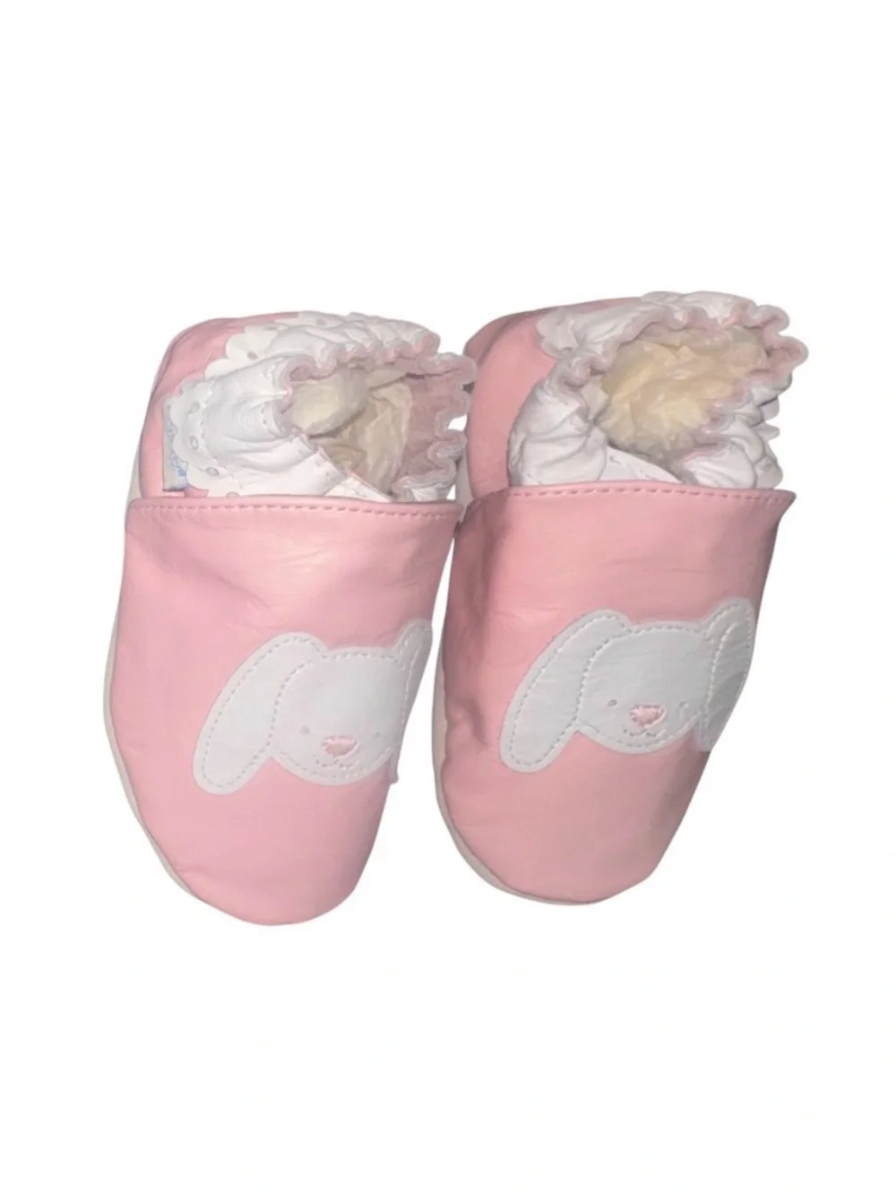 NIP 🐰NEW💥 ROBEEZ Bunny soft sole baby girls shoes size 18-24 months 5 5.5 6